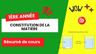 Constitution de la Matière  résumé de cours [upl. by Ahsiemat219]