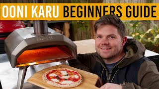 OONI KARU  BEGINNERS GUIDE  Cooking your first pizza in ooni [upl. by Karlyn387]