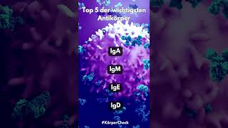 Top 5 der wichtigsten Antikörper youtubeshorts top5 antikörper fakten [upl. by Mahala277]