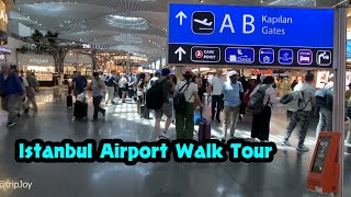 Walk in Istanbul Airport IST Departure and Transit Duty Free Shops prices and food [upl. by Fiedling]