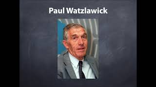 Paul Watzlawick [upl. by Wymore]