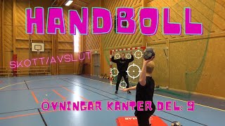 Handboll Övningar Kanter Del 9  Skott Drills wing players part 9 shooting [upl. by Klina376]