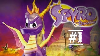 Spyro the Dragon 120 Walkthrough Part 1 Artisans World [upl. by Giusto]