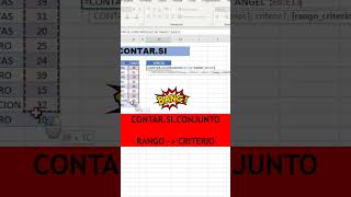¿Para que demonios sirve esta opción en Excel CONTAR SI CONJUNTO [upl. by Htebazil]