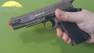 PISTOLA AIRSOFT 1911 A1 EDIÇÃO ESPECIAL CYBERGUN  SPRING [upl. by Elinet]