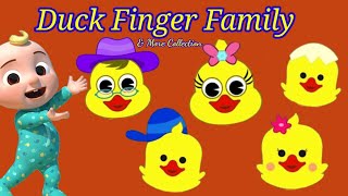 Duck Finger Family Song 11  Top 05 Duck Finger Family Collection  Daddy finger Songs [upl. by Aikimat465]