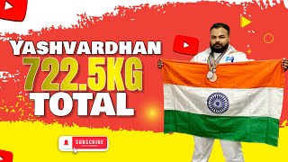 Yashvardhan Singh  3rd Place 7225Kg Total 120Kg  IPF Commonwealth Powerlifting Championship 2024 [upl. by Nivlad]