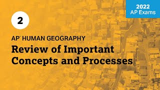 2022 Live Review 2  AP Human Geography  Review of Important Concepts and Processes [upl. by Burn308]