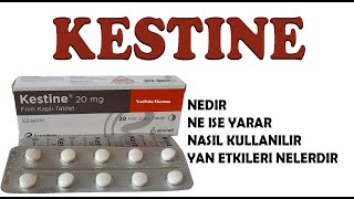 KESTİNE Tablet Ebastin Nedir Niçin Kullanılır Nasıl Kullanılır sideeffects ebastine [upl. by Eidolem350]