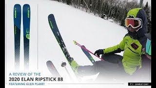 2020 Elan Ripstick 88 Ski Review featuring Glen Plake [upl. by Anifled]