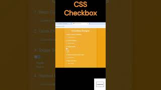 Custom Checkbox CSS  Different Style Checkbox coding css [upl. by Atwahs582]