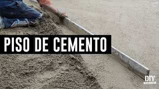 Cómo hacer un PISO FIRME DE CONCRETO de 5cm de espesor con concreto premezclado  MEJORA TU CASA DIY [upl. by Azmuh]