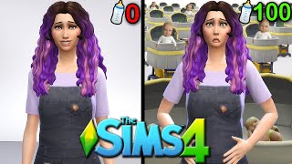 Pregnant Woman Tries The Sims 4 100 Baby Challenge in 24 Hours [upl. by Kcirrek508]