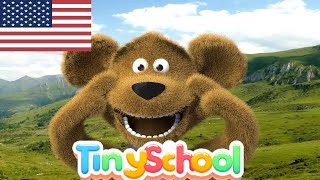 Head Shoulders Knees and Toes  Kids Song with tinyschool [upl. by Mohr]