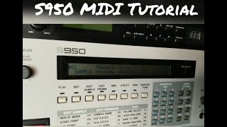 Akai S950 MIDI tutorial [upl. by Melodee]