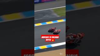 Battle‼️Marquez VS Bagnaia 🔥🔥 shorts short motogp french 2023 [upl. by Peltz754]