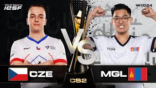 CS 2  MONGOLIA vs CZECH REPUBLIC  GROUP STAGE  IESF WEC24  DAY 1 [upl. by Ozen]