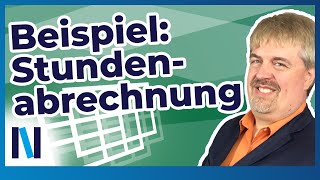 ExcelGrundlagen 15 Zeiterfassung  So gestaltest Du eine Stundenabrechnung mit ExcelFunktionen [upl. by Devan675]