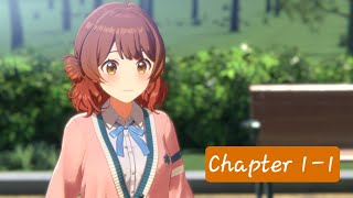 Gakuen Idolmaster Main Story Chapter 1 Hatsuboshi Academy  Episode 1 English Sub [upl. by Ij]