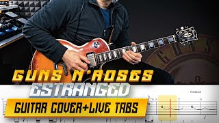 Estranged  Guns n Roses  guitar cover with solos  live tabs [upl. by Nadual302]