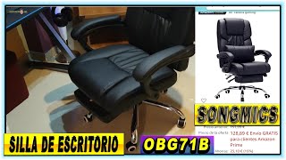 Songmics Conjunto de silla ergonómica de oficina OBG71B✔ [upl. by Cuthburt]