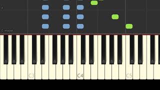 Uruguay  La Cumparsita  Easy Piano Music  EASY pianotutorial synthesia [upl. by Buell]