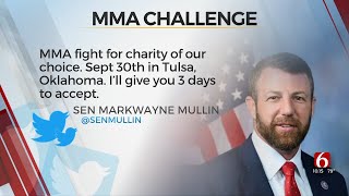 Okla Senator Challenges Teamster To MMA Fight For Charity [upl. by Kristofor894]