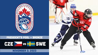 2023 World Ringette World Championships ⭕ President’s Pool Bronze Czech Republic vs Sweden Nov 3 [upl. by Christiansen]