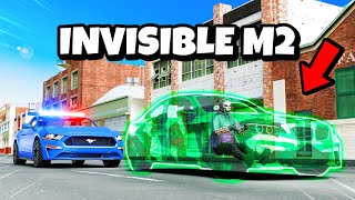 Invisible Super Car Trolls Cops In GTA 5 RP [upl. by Aihsercal]