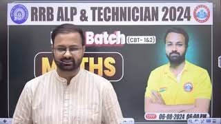 RRB ALP amp Tech 2024  RRB Technician Maths 03Algebra ALP Maths By deepak sir [upl. by Adnilre]