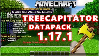 TreeCapitator DataPack 1171 for Minecraft Spotlight  Installation Gameplay [upl. by Nylad]