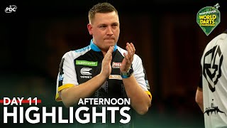 STUNNING SESSION Day 11 Afternoon Highlights  202324 Paddy Power World Darts Championship [upl. by Aecila400]