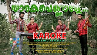 Tharaka pennale karaoke with lyrics  Instrumental Song  HD Karoke  Full Song [upl. by Iorio]