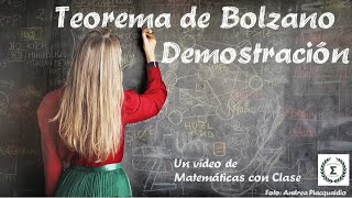 Teorema de Bolzano Demostración [upl. by Noscire850]