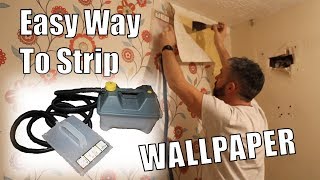 How to strip wallpaper with a Wallpaper Stripper  How to use a Wallpaper Steamer [upl. by Filide877]