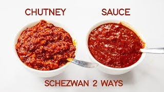 Schezwan Sauce VS Szechuan Chutney Recipe 2 Ways  CookingShooking [upl. by Merrill905]