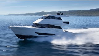 Maritimo M55 Enclosed Bridge Yacht Walkthrough [upl. by Rambort]