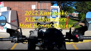 2022 Kawasaki KLR 650 Adventure  most honest review [upl. by Uolyram]