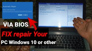 Tutorial Cara Mengatasi Automatic repair couldnt repair your pc Windows 10 Atau win 8 win 7 win xp [upl. by Pasquale]