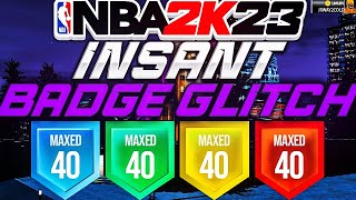 NEW NBA 2K23 INSTANT BADGE GLITCH NEXT GEN BADGE GLITCH 2K23 NBA 2K23 GLITCH [upl. by Ycats]