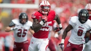 Wisconsin vs UMass Football Highlights [upl. by Sirrot]