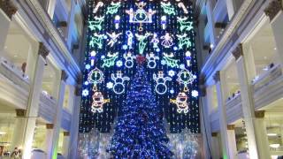 John Wanamaker Macys Philadelphia Holiday light show finale 2015 [upl. by Einnos]