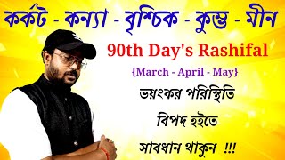 কর্কট  কন্যা  বৃশ্চিক  কুম্ভ  মীন Rashifal 90th Days  নিজেকে সুরক্ষিত করুন [upl. by Pembroke]