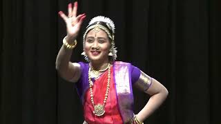 Sri Ranjini Varnam  Bharatanatyam Dance by Sahana Ratneswaran [upl. by Eceinhoj]