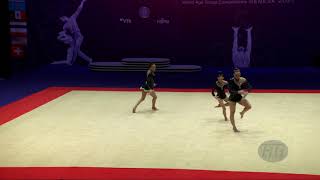 Portugal 2 POR  2021 Acrobatic Worlds Geneva SUI Balance Womens Group [upl. by Yemar]