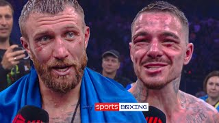 Lomachenko dedicates Kambosos win to father in emotional interview 🙏 [upl. by Rennold]