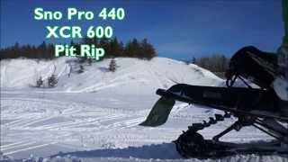 Sno Pro and XCR Pit Rip [upl. by Llertnauq967]