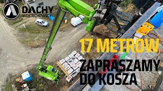 Jedziemy ładowarką teleskopową 17 metrów w koszu [upl. by Ricki]