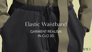 How To Create An Elastic Waistband in CLO 3D [upl. by Labaw138]