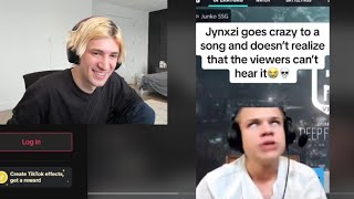 xQc reacts to Jynxzi going crazy to a song his Viewers cant Hear [upl. by Gifford]